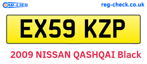 EX59KZP are the vehicle registration plates.