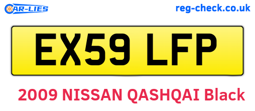 EX59LFP are the vehicle registration plates.
