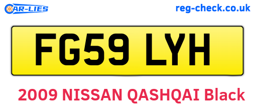 FG59LYH are the vehicle registration plates.