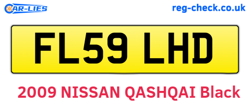 FL59LHD are the vehicle registration plates.