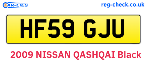 HF59GJU are the vehicle registration plates.