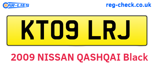 KT09LRJ are the vehicle registration plates.