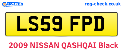 LS59FPD are the vehicle registration plates.