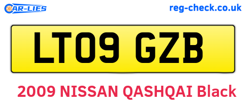 LT09GZB are the vehicle registration plates.