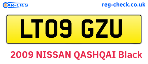 LT09GZU are the vehicle registration plates.
