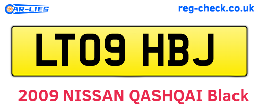 LT09HBJ are the vehicle registration plates.