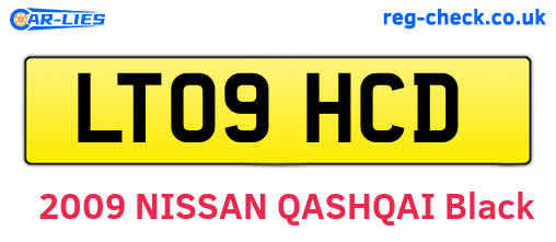 LT09HCD are the vehicle registration plates.