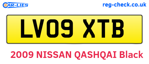 LV09XTB are the vehicle registration plates.