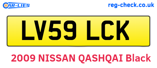 LV59LCK are the vehicle registration plates.