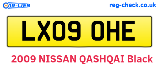 LX09OHE are the vehicle registration plates.