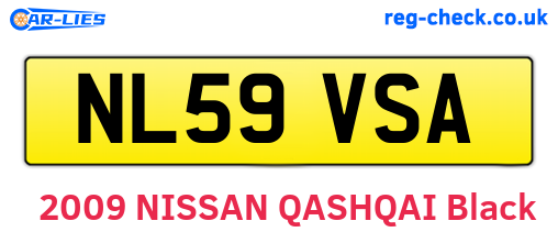 NL59VSA are the vehicle registration plates.