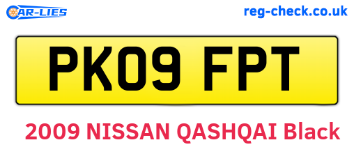 PK09FPT are the vehicle registration plates.