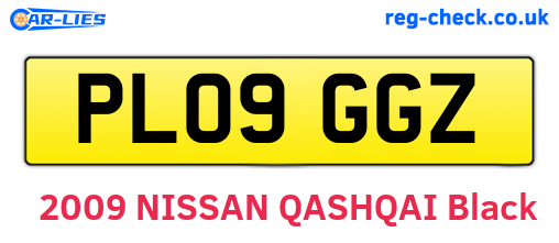 PL09GGZ are the vehicle registration plates.