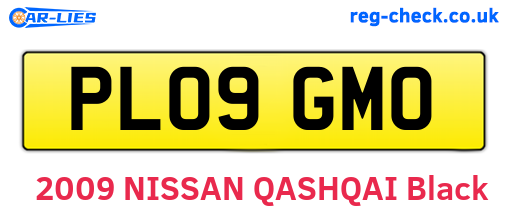 PL09GMO are the vehicle registration plates.