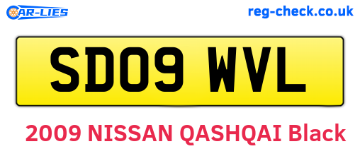 SD09WVL are the vehicle registration plates.