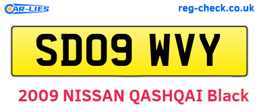 SD09WVY are the vehicle registration plates.