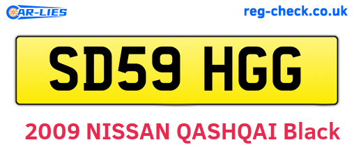 SD59HGG are the vehicle registration plates.