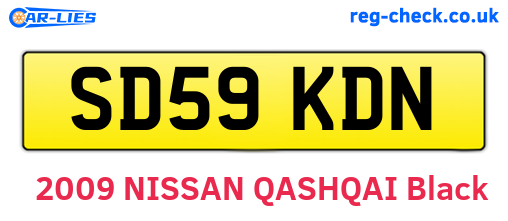 SD59KDN are the vehicle registration plates.