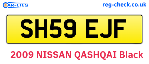 SH59EJF are the vehicle registration plates.