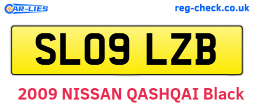 SL09LZB are the vehicle registration plates.
