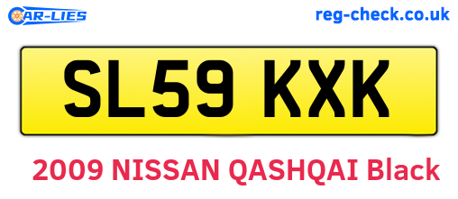 SL59KXK are the vehicle registration plates.