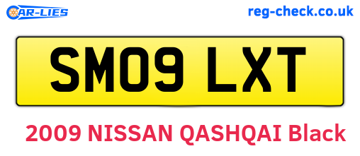 SM09LXT are the vehicle registration plates.