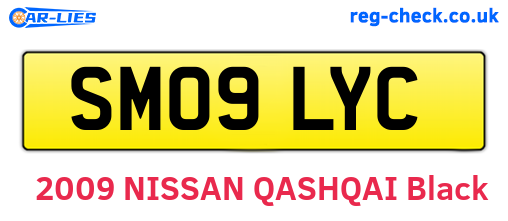SM09LYC are the vehicle registration plates.