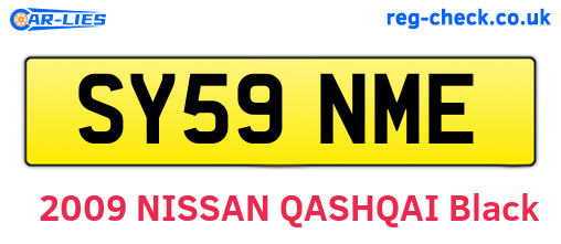 SY59NME are the vehicle registration plates.