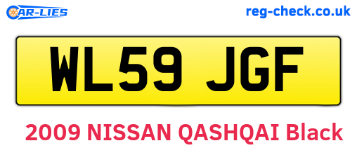 WL59JGF are the vehicle registration plates.