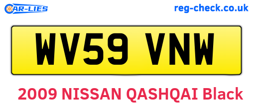 WV59VNW are the vehicle registration plates.