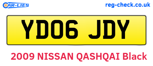 YD06JDY are the vehicle registration plates.