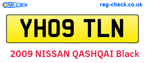 YH09TLN are the vehicle registration plates.