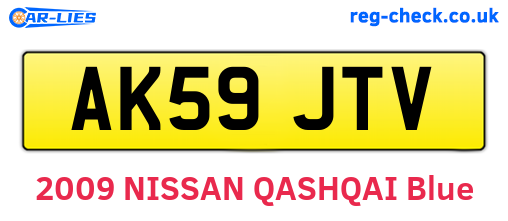 AK59JTV are the vehicle registration plates.