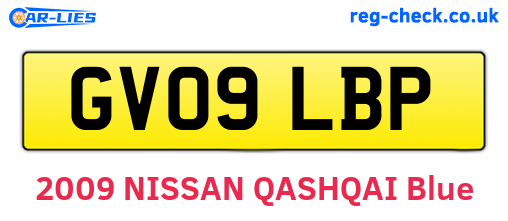 GV09LBP are the vehicle registration plates.