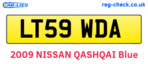 LT59WDA are the vehicle registration plates.