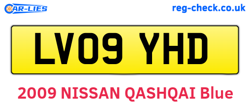 LV09YHD are the vehicle registration plates.
