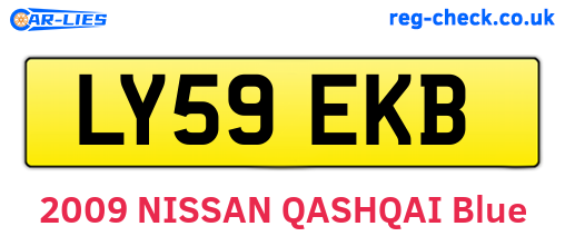LY59EKB are the vehicle registration plates.