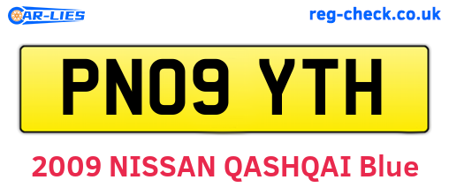 PN09YTH are the vehicle registration plates.