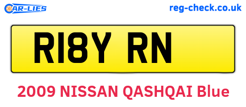 R18YRN are the vehicle registration plates.