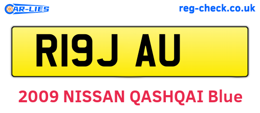 R19JAU are the vehicle registration plates.