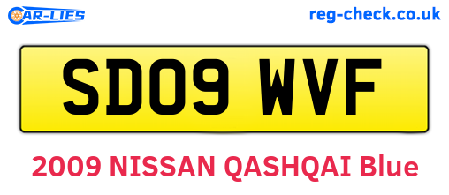 SD09WVF are the vehicle registration plates.