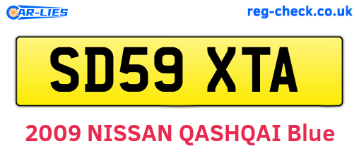 SD59XTA are the vehicle registration plates.