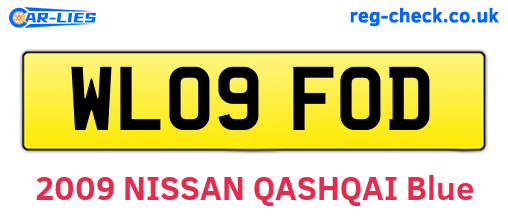 WL09FOD are the vehicle registration plates.