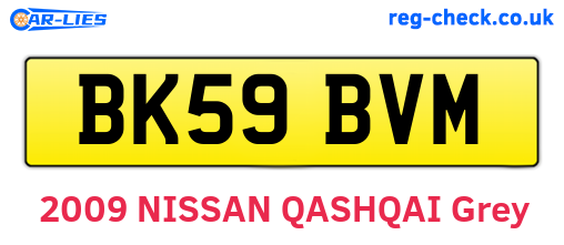 BK59BVM are the vehicle registration plates.