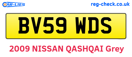 BV59WDS are the vehicle registration plates.