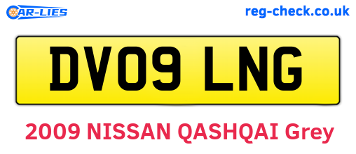 DV09LNG are the vehicle registration plates.
