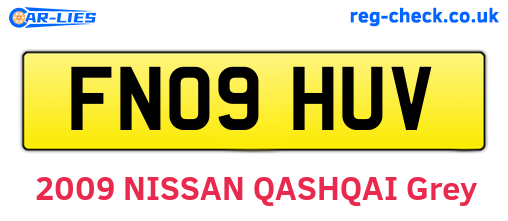 FN09HUV are the vehicle registration plates.