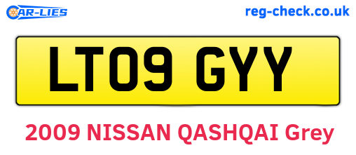 LT09GYY are the vehicle registration plates.