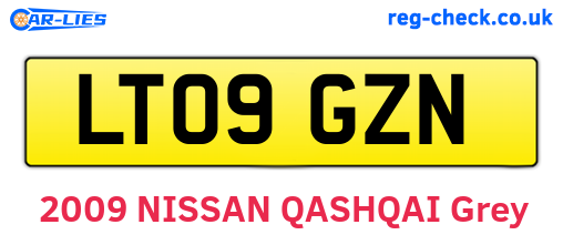 LT09GZN are the vehicle registration plates.
