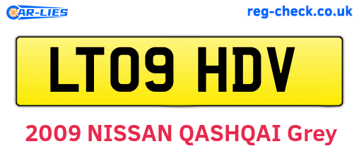 LT09HDV are the vehicle registration plates.